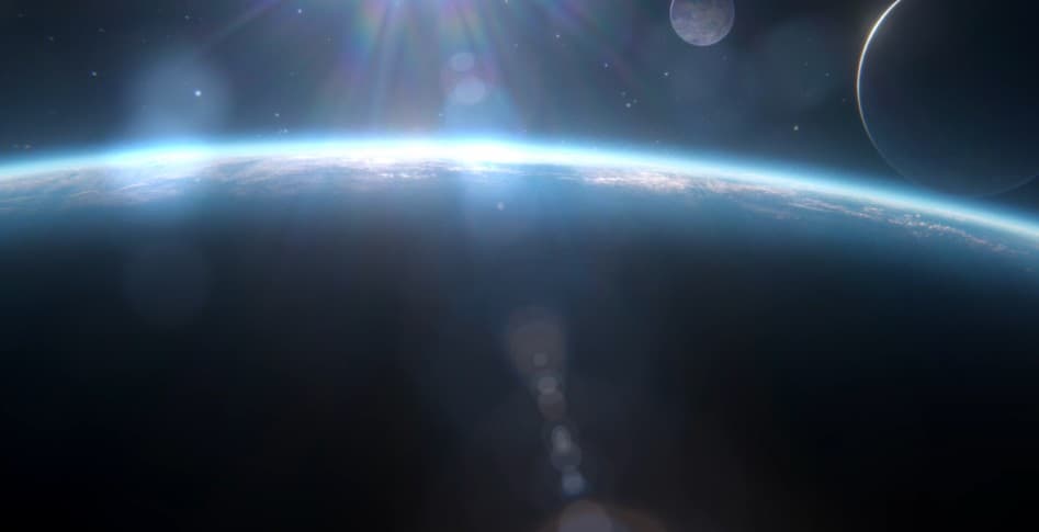 earth from outer space